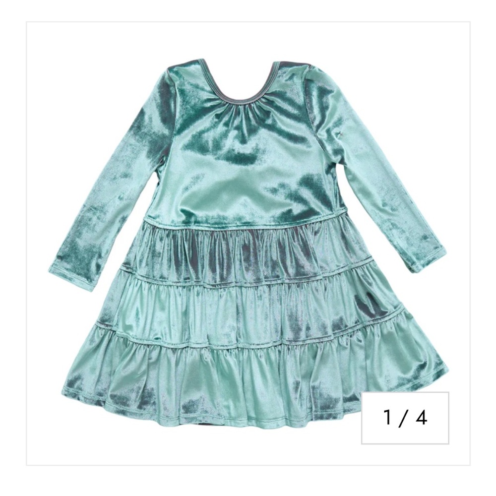 Pink Chicken Shimmering Velvet Dress